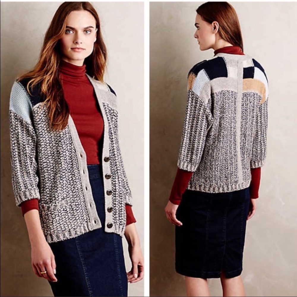 Anthropologie Sparrow Risa Button Sweater